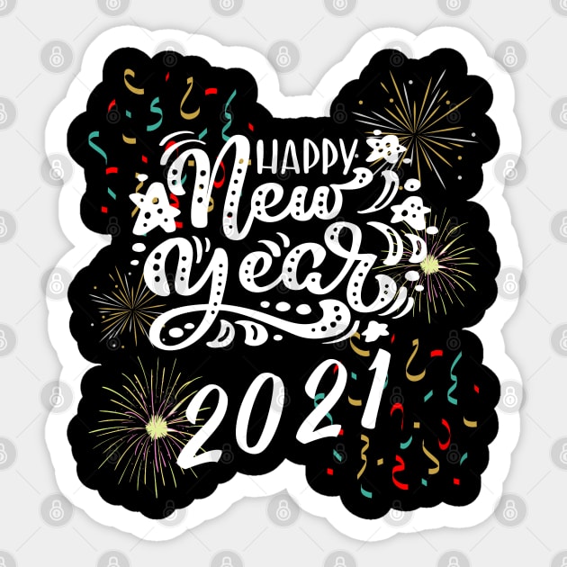 Happy New Year 2021 Sticker by MIRO-07